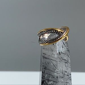 Silver & Gold X ring